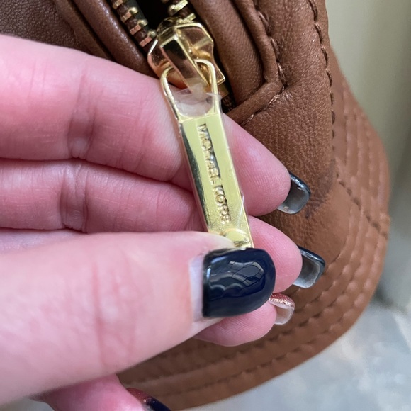 Michael Kors moto style leather jacket. Camel colour. Extra small - Picture 7 of 7